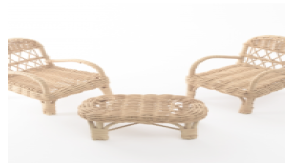 竹テーブル・椅子セット